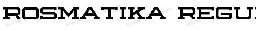 Rosmatika Regular字体转换
